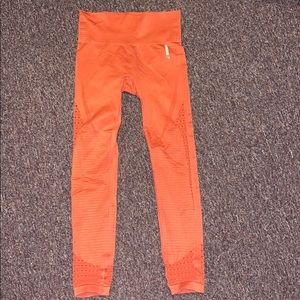 Red Gymshark Energy Seamless Leggings